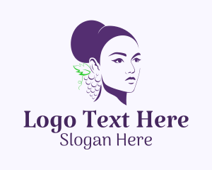 Purple Grape Lady Logo