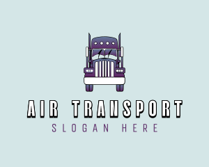 Logistics Trucking Transport logo design