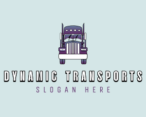 Logistics Trucking Transport logo design