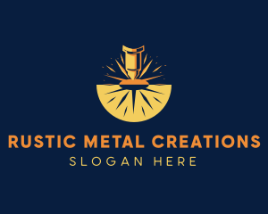 Laser Fabrication Metalwork logo design