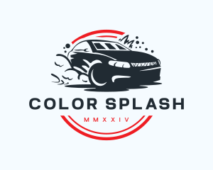 Cleaning Splash Car logo design