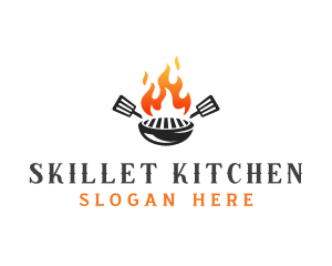 Fire Grill Bbq logo design