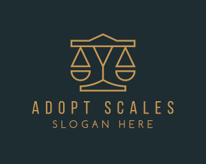 Elegant Lawyer Scale logo design