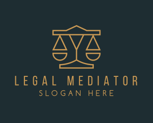 Elegant Lawyer Scale logo design