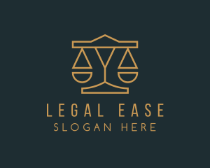 Elegant Lawyer Scale logo