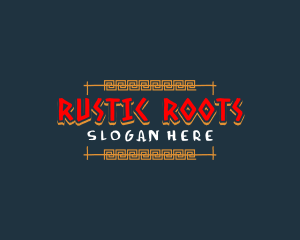 Rustic Aztec Tribe logo design