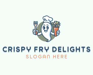 Food Chef Ghost logo design