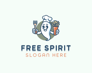 Food Chef Ghost logo design