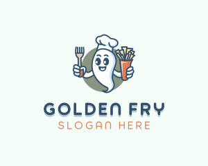 Food Chef Ghost logo design