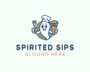 Food Chef Ghost logo design