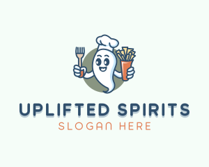 Food Chef Ghost logo design