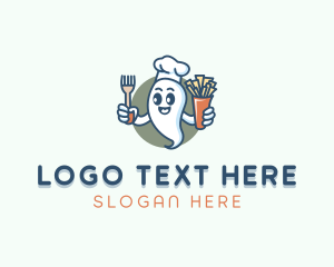 Food - Food Chef Ghost logo design