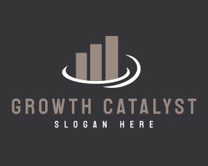 Corporate Sales Graph logo design