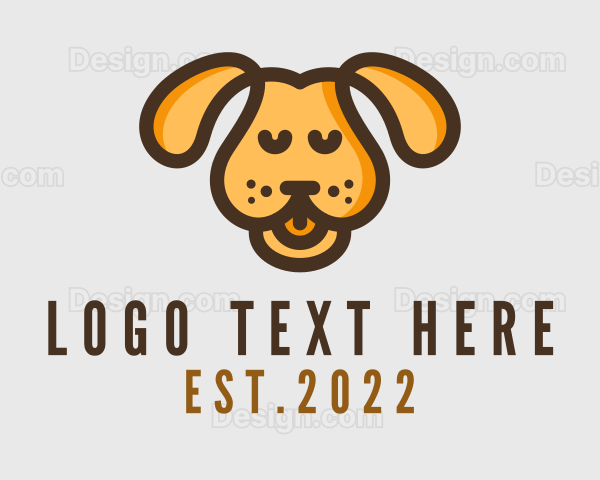 Yellow Puppy Dog Logo