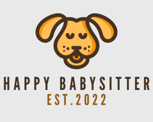 Yellow Puppy Dog logo design