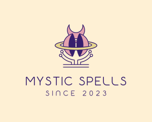 Mystic Moon Planet  logo design