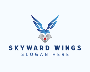 Eagle Wings Aviation logo design