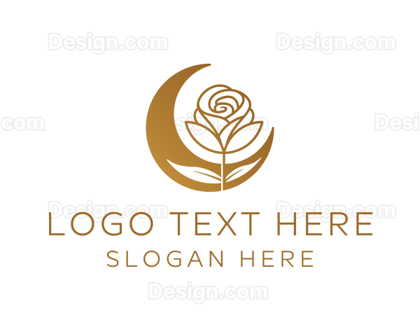 Golden Moon Rose Logo