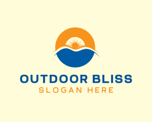 Sunset Beach Resort logo design