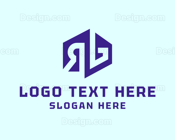 Geometric Modern Business Letter RG Logo