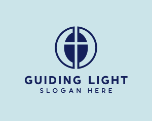 Modern Catholic Cross logo design