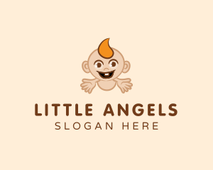 Cute Little Baby logo design
