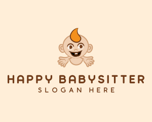 Cute Little Baby logo design