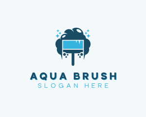 Suds Cleaning Brush logo design