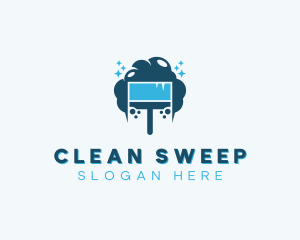 Suds Cleaning Brush logo design