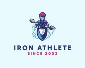 Kayak Water Sports Athlete logo design