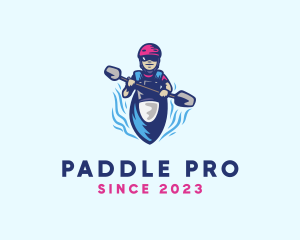 Kayak Water Sports Athlete logo