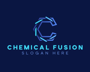 Digital Tech Hexagon logo design