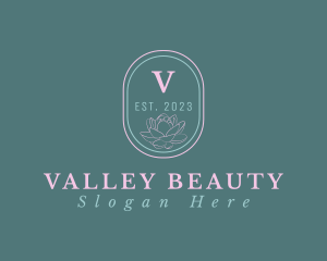 Flower Beauty Cosmetics Makeup logo design