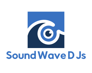 Sea Wave Eye logo design