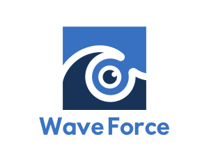 Sea Wave Eye logo