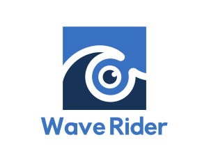 Sea Wave Eye logo design