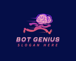 Running Brain Psychology logo design