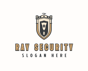 Medieval Security Shield logo design