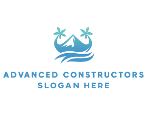 Sea Island Mountain logo design