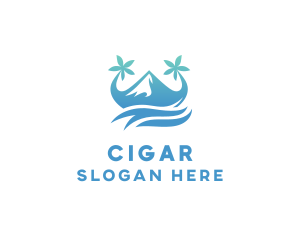 Sea Island Mountain logo design