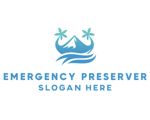 Sea Island Mountain logo design