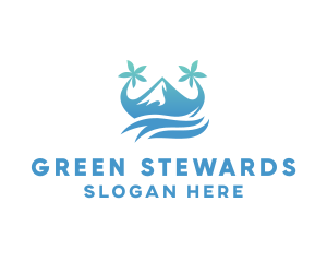 Sea Island Mountain logo design