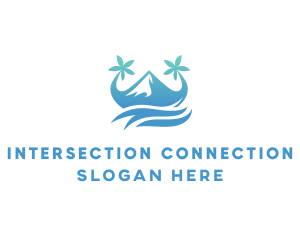 Sea Island Mountain logo design