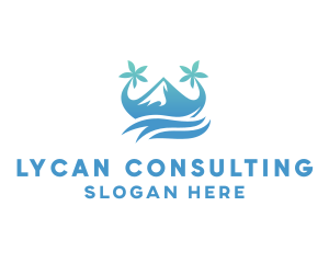 Sea Island Mountain logo design