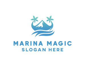 Sea Island Mountain logo design