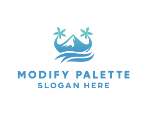 Sea Island Mountain logo design