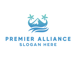 Sea Island Mountain logo design