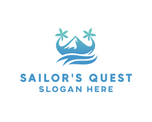 Sea Island Mountain logo design