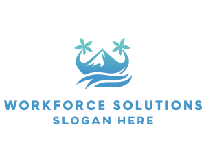 Sea Island Mountain logo design