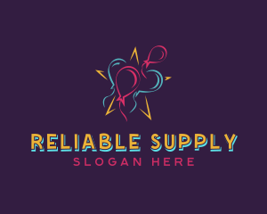 Balloon Party Venue logo design